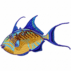 Fishes Embroidery Design 10 Fishes Embroidery Design 10